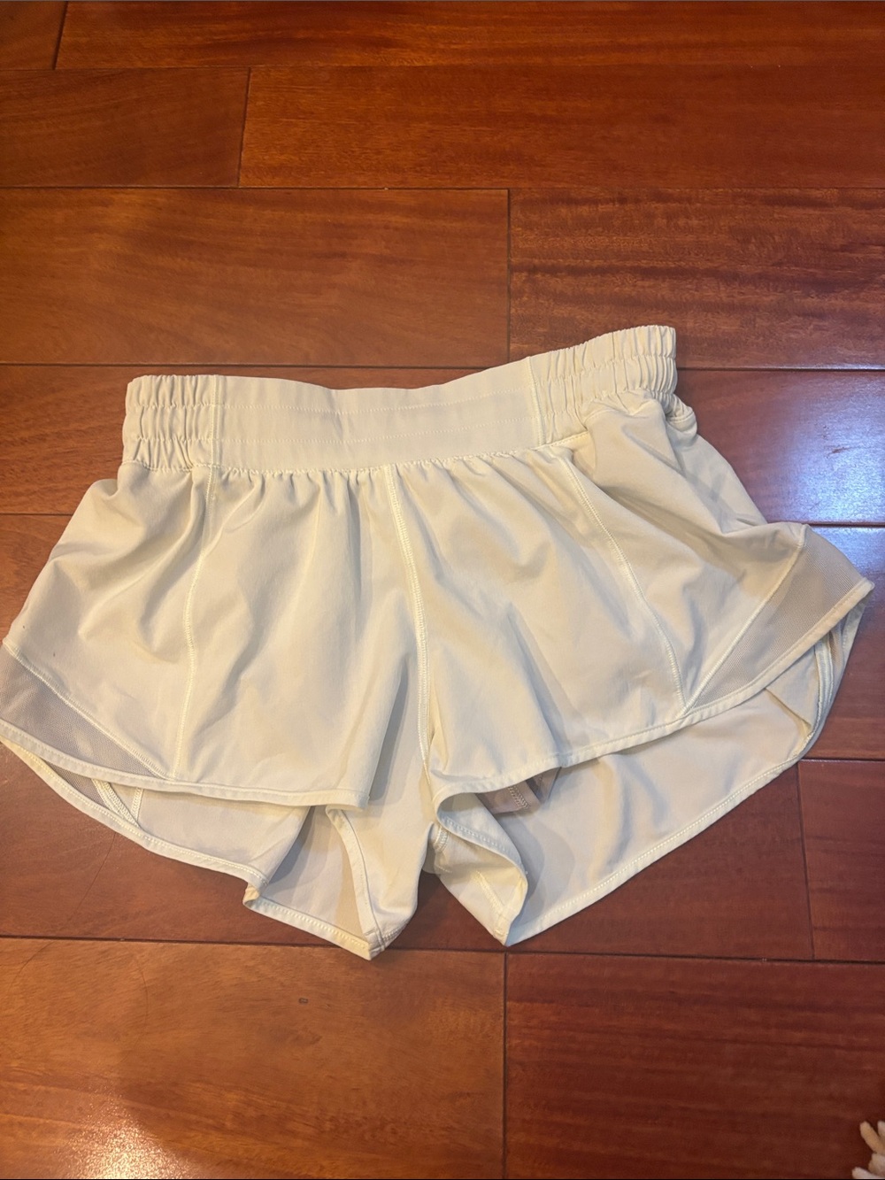 lululemon athletica Cream Layered Run Shorts